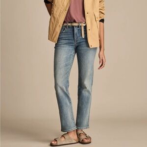Lucky Brand High Rise Zoe Straight Jeans